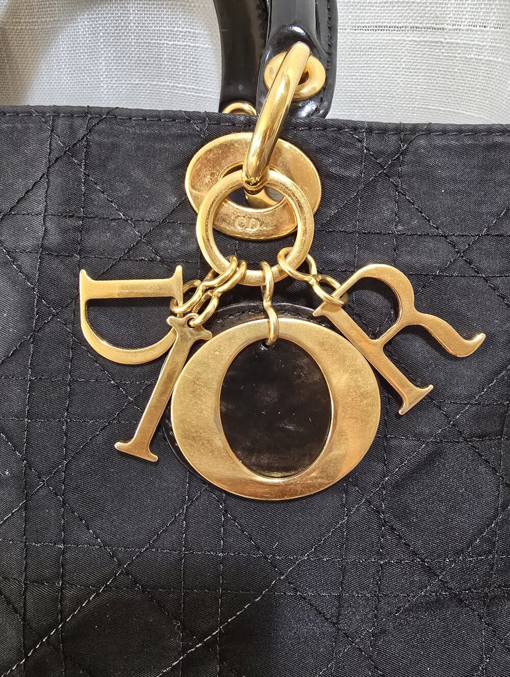 Christian Dior Lady Dior Cannage Quilt Nylon Bag - Picture 11 of 15